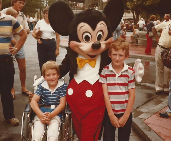 Mark Deschamps visiting Disney when he was a kid